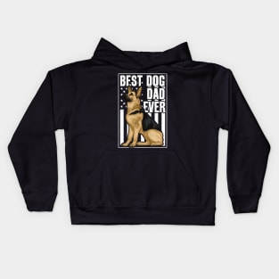 Best Dog Dad Ever German Shepherd Kids Hoodie